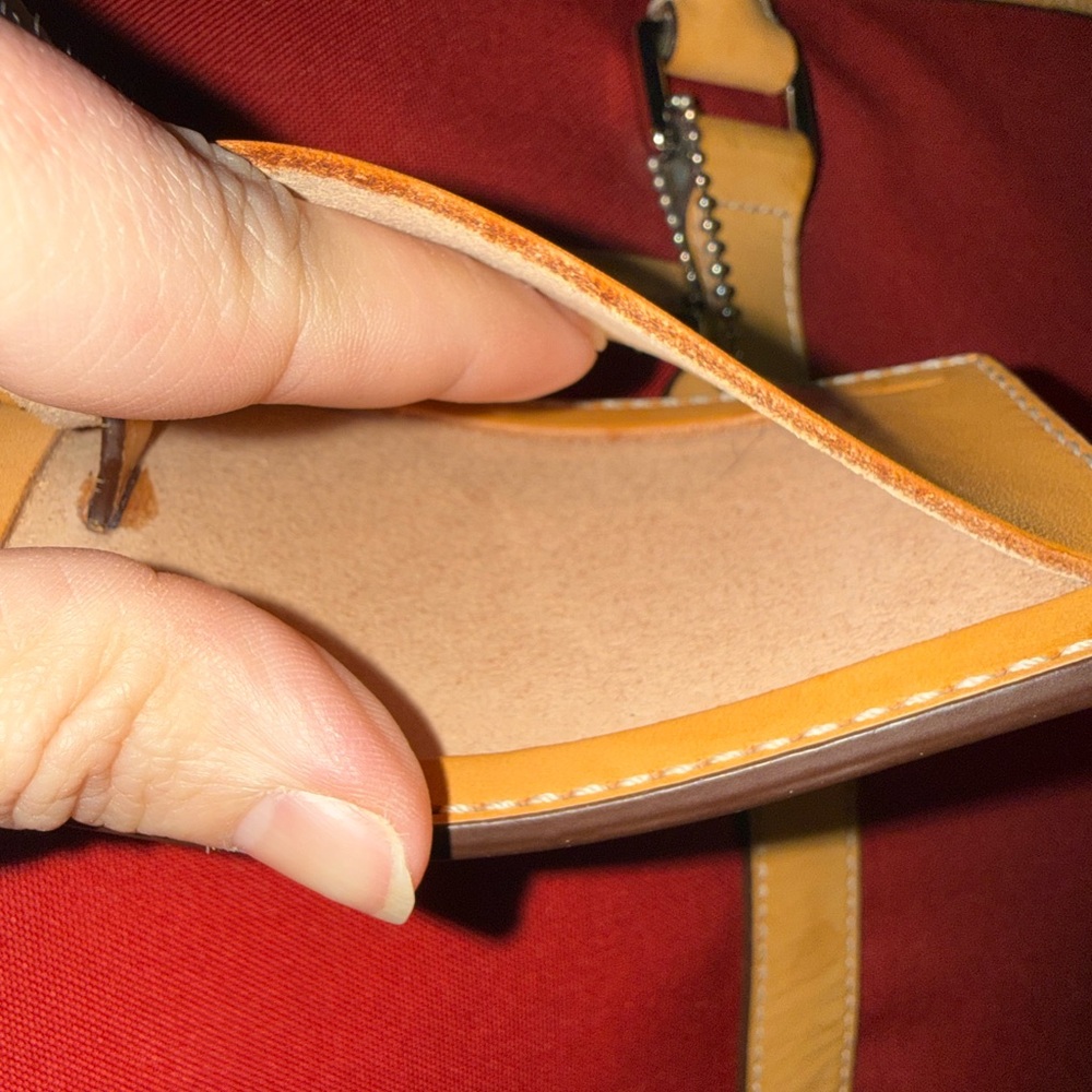 Coach Vintage Transatlantic XL Weekender Red Canvas and Leather 5968 - Picture 3 of 12